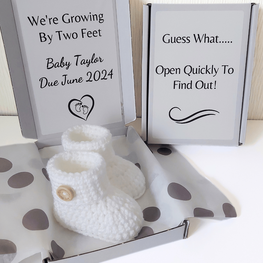 Personalised Pregnancy Announcement, Baby Reveal to Parents, Family and Friends