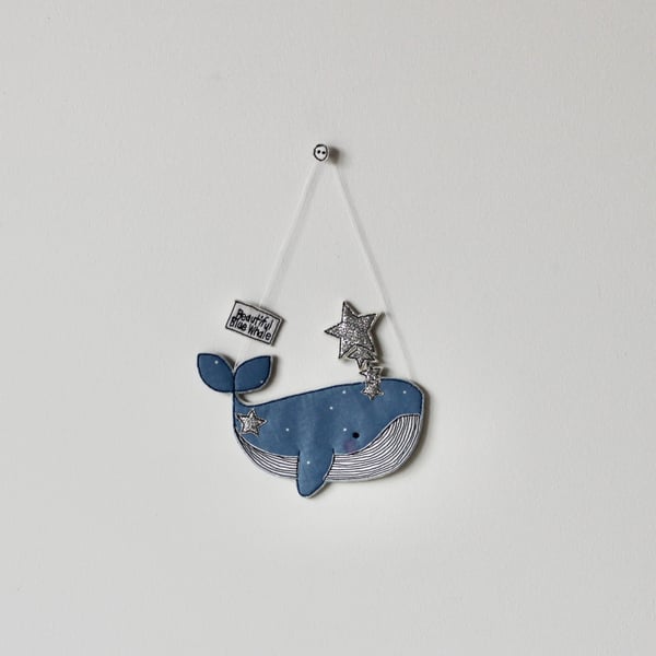 'Beautiful Blue Whale' - Hanging Decoration