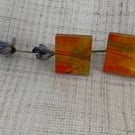 Stainless steel post earrings 