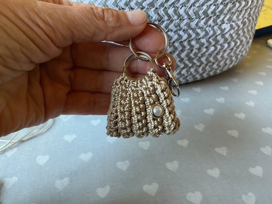 HandMade ribbed Crochet Minibag