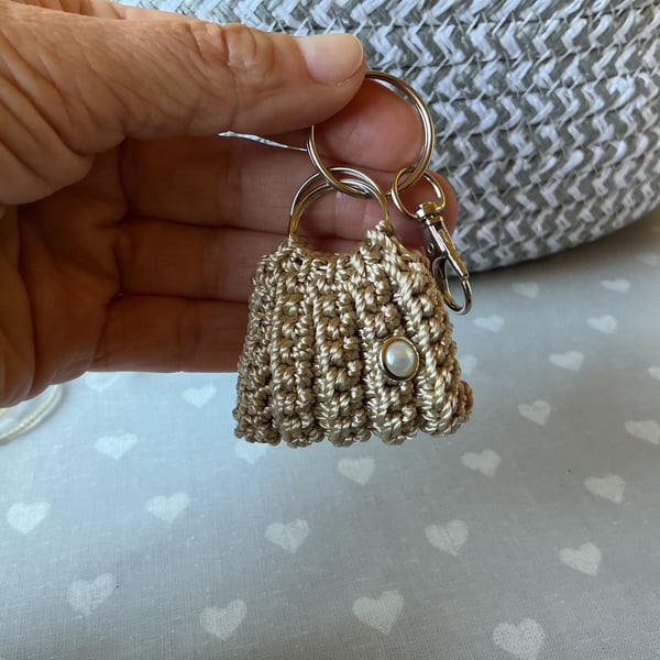 HandMade ribbed Crochet Minibag