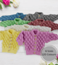Hand-Knitted Baby Cardigan, Bobble Texture, Custom Colours & Sizes Birth-7 Years - Image 1