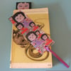 Japanese Kokeshi Doll Bookmarks (set of 2)