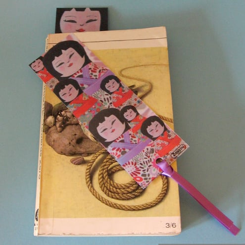 Japanese Kokeshi Doll Bookmarks (set of 2)