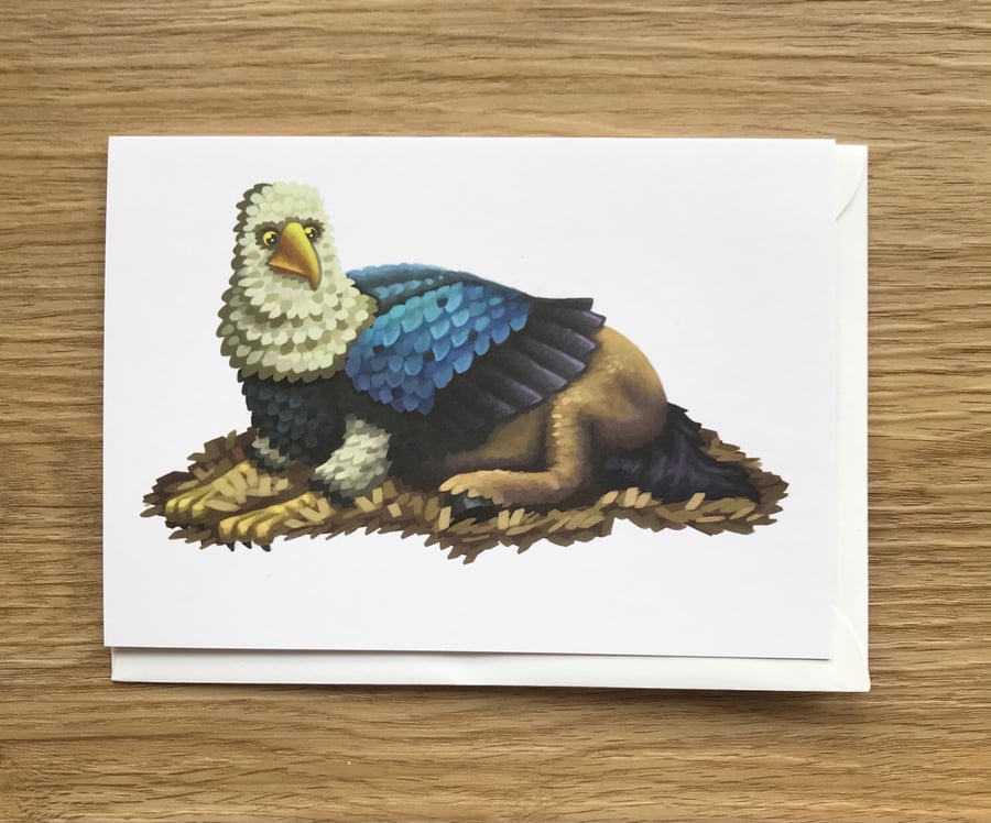 Hippogriff blank greeting card