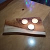 SPECIAL ORDER For Tan Yew wooden tealight holder handmade hand pyrography