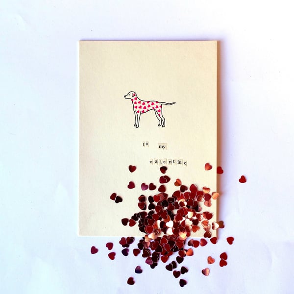 Dalmatian Valentine's Card - READY TO SHIP