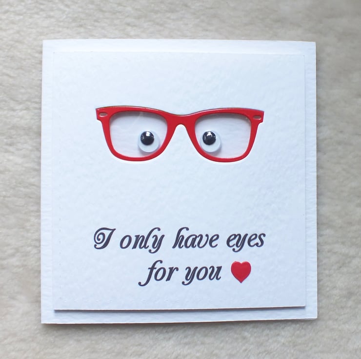 Handmade ‘I Only Have Eyes For You’ Male Glasse... - Folksy