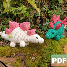 Stan the Stegosaurus Crochet Pattern, Stegosaurus Amigurumi Pattern, Dinosaur