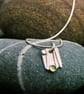 Silver Shoreline Necklace with Peridot  - Image 7