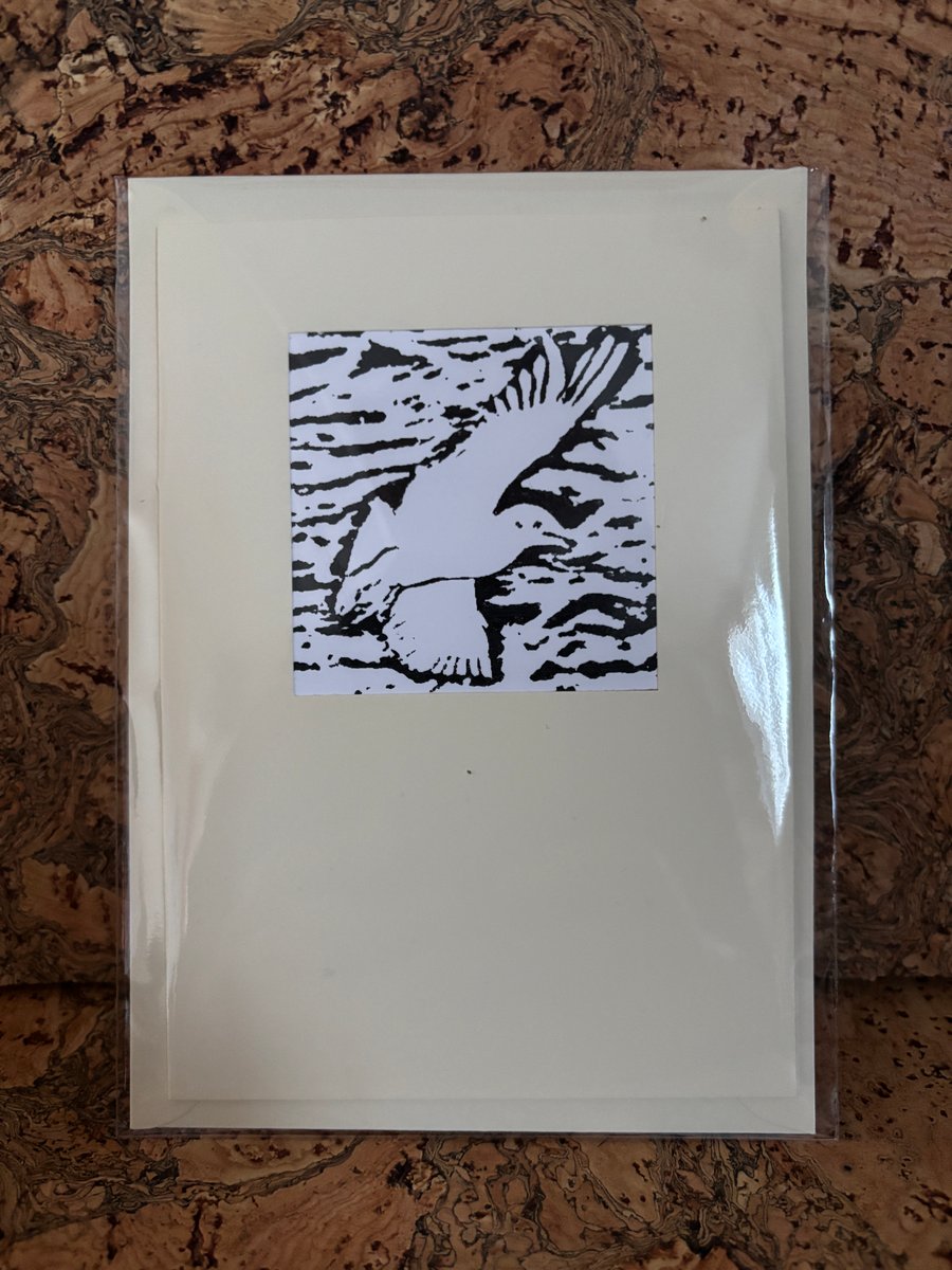 Handmade Unique Greetings Card, Eco friendly Gifts, one of a kind Art Print Card