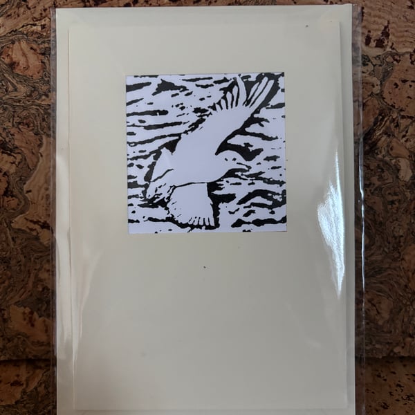 Handmade Unique Greetings Card, Eco friendly Gifts, one of a kind Art Print Card