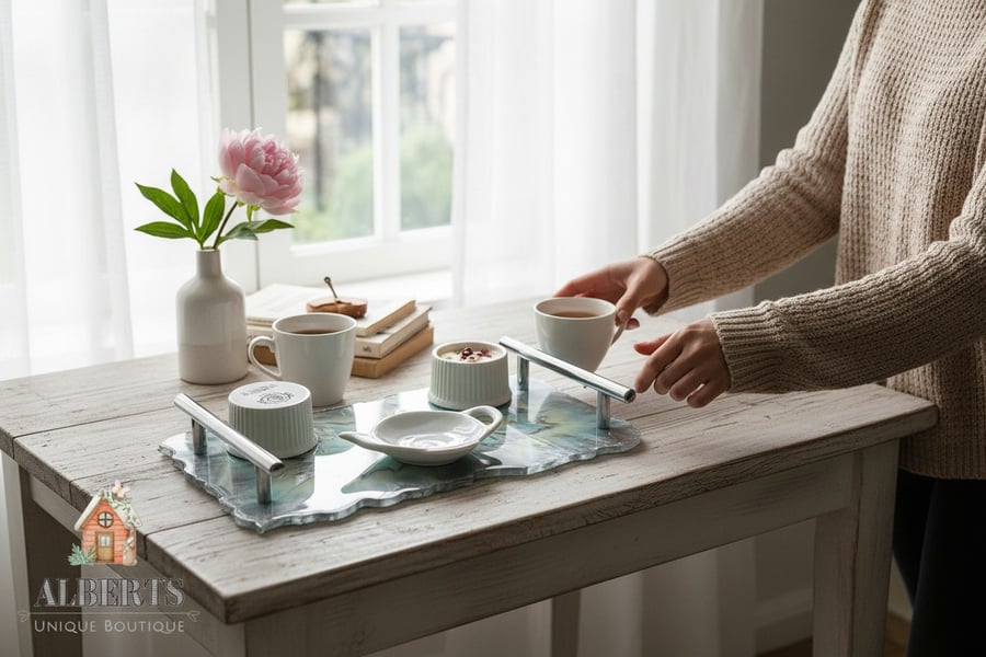 Handcrafted trays and platters