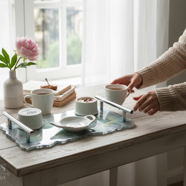 Handcrafted trays and platters