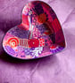 Pretty hand painted ceramic heart dish  - Image 2
