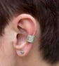 Chunky ear cuff with a "sea pebble" pattern - Image 2