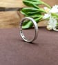 Handmade Personalised Silver Tree Bark Wedding Rings - Image 4