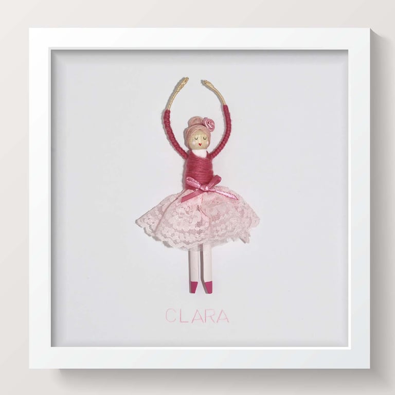 Personalised Ballerina Peg Doll
