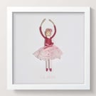 Personalised Ballerina Peg Doll