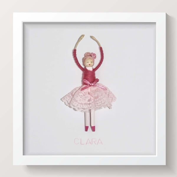 Personalised Ballerina Peg Doll
