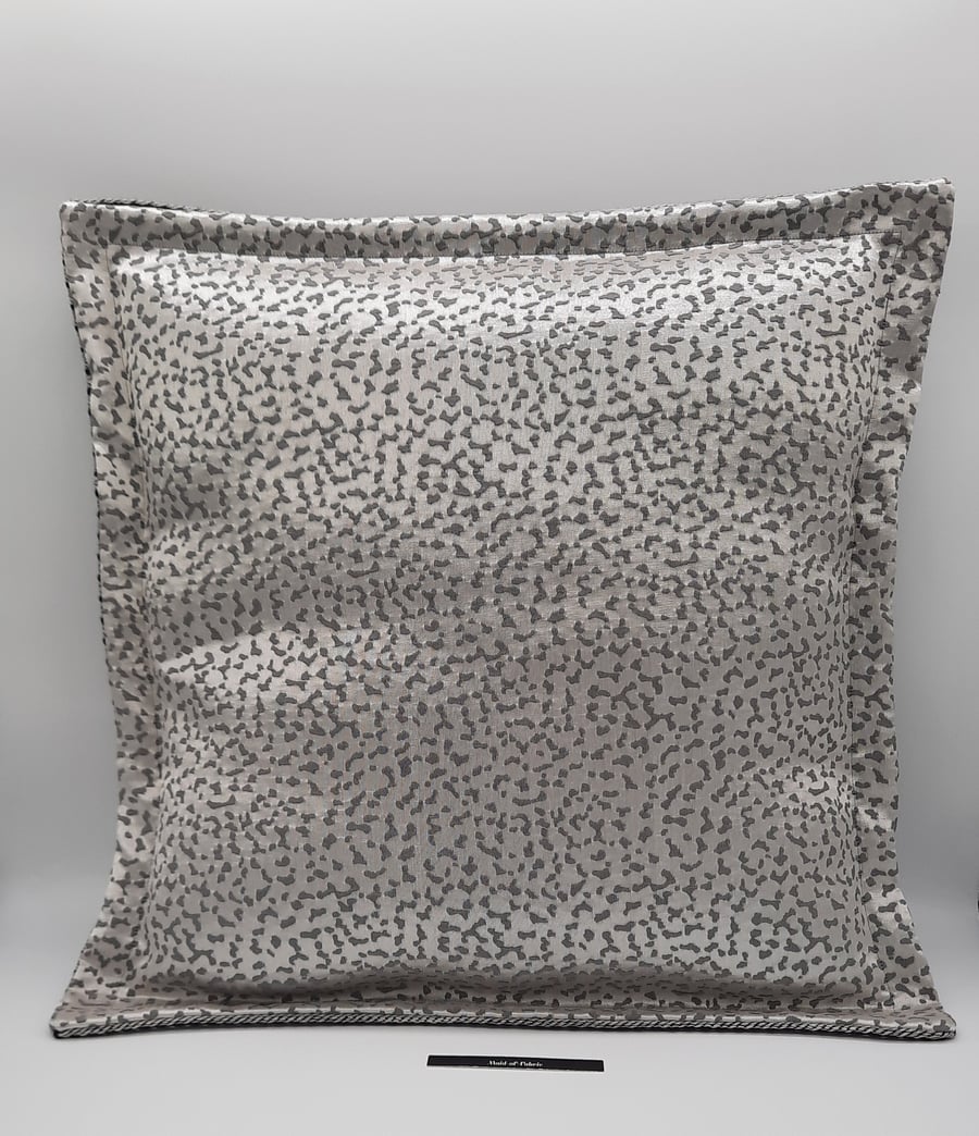 Silver and black flange cushion  16"