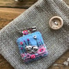 Liberty fabric felt lace charm brooch badge