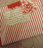 Red and white  and lace pouch  - Image 6