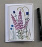 Wild Foxgloves Blank Greetings card - Hand Drawn and Painted in Watercolour - Image 7
