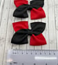 Black and Red Square Double with Bows on Clips (pair) - Image 3