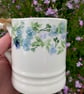 hand painted earthenware mug violets - Image 3