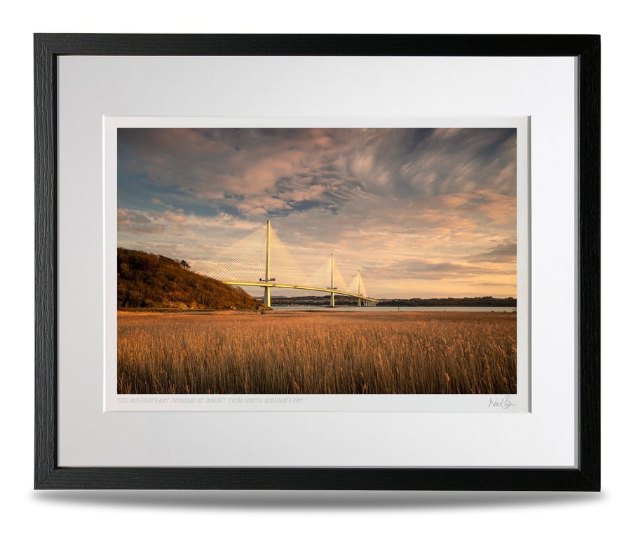 The Queensferry Crossing Forth Bridge Scotland - A3 (50x40cm) Framed Print