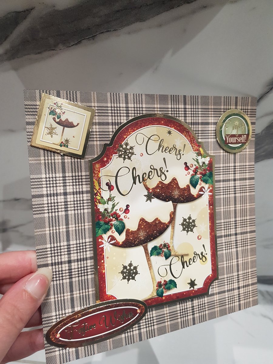 Christmas cheers drinks card