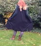  Coat, longline, sleeveless, dark navy pinstripe, long waistcoat - Image 1