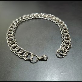 Half Persian Stainless Steel Chainmaille Bracelet