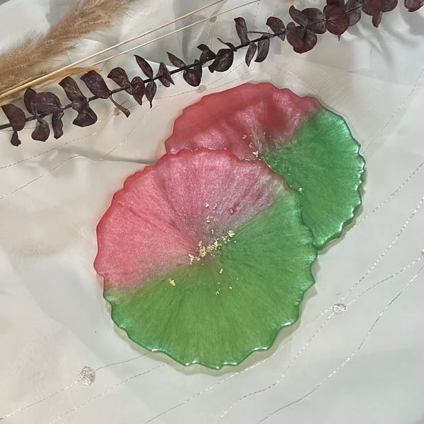Resin coasters