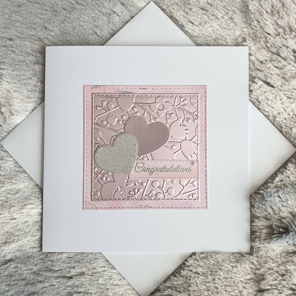 Congratulations Card - Pink