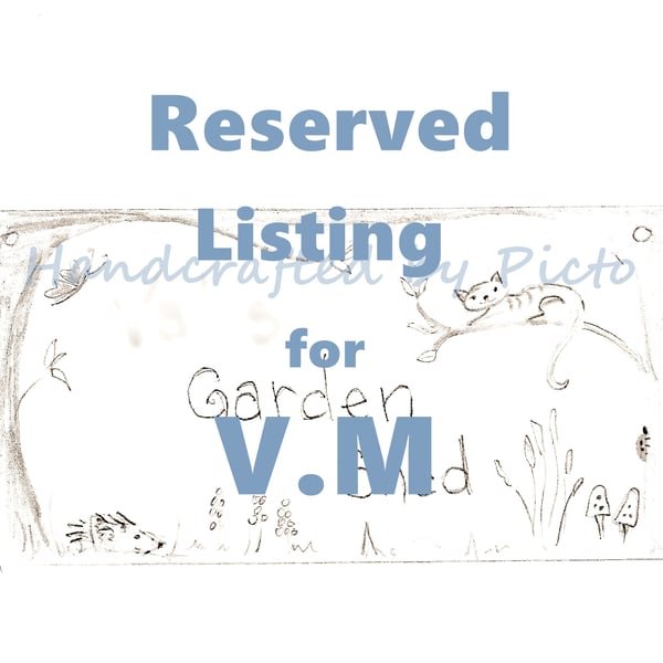 Reserved Listing.. Garden Shed Plaque