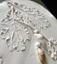 Botanical Plaster Cast Key Holder, Handmade Wall Art with Hooks, Organic Entrywa - Image 5