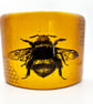 Fused Glass Bee Curve in Autumn Colours, Rich Amber - Image 1