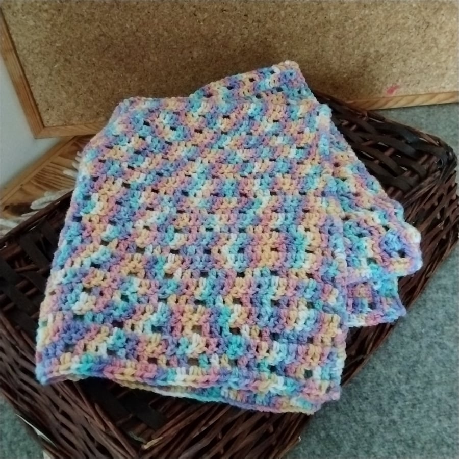 Handmade Crochet Pram, stroller baby blanket