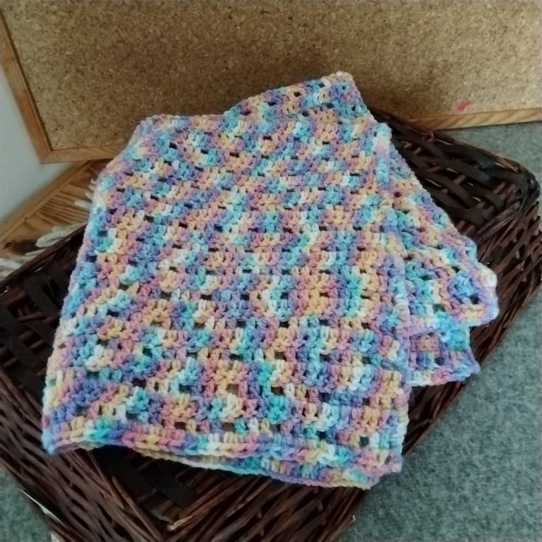 Handmade Crochet Pram, stroller baby blanket