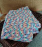 Handmade Crochet Pram, stroller baby blanket