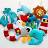 Make Your Own felt Nautical Garland Kit. Sewing pattern. DIY Craft. Sew Your Own