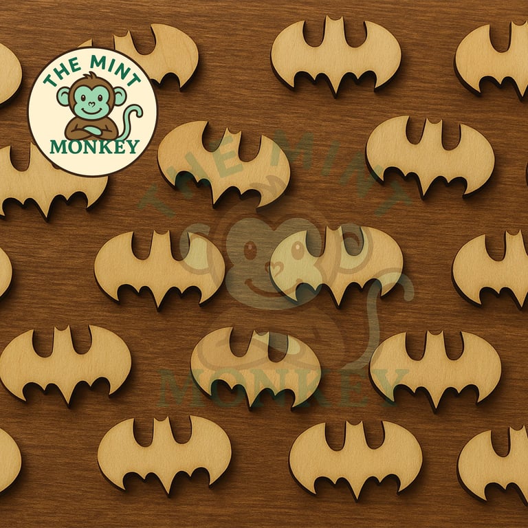 Bat Batman Wooden Confetti Embellishments party Confetti