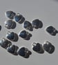 95 x Tibetan Antique Silver Solid 12 x 10mm Heart Charms