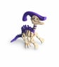 Articulated Parasaurolophus Skeleton Dinosaur, 3D Printed Flexi Dino Fidget Toy,