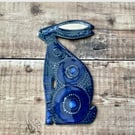 Ceramic Hare wall hanging plaque
