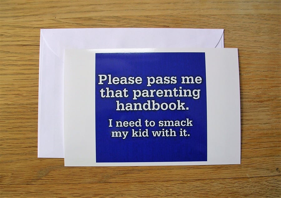 Parenting Handbook Greeting Card