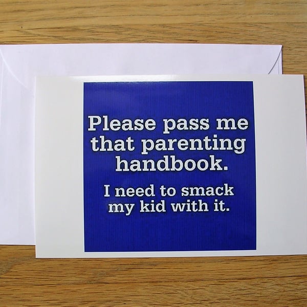 Parenting Handbook Greeting Card