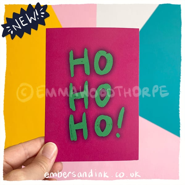 Ho Ho Ho! A6 Christmas Card
